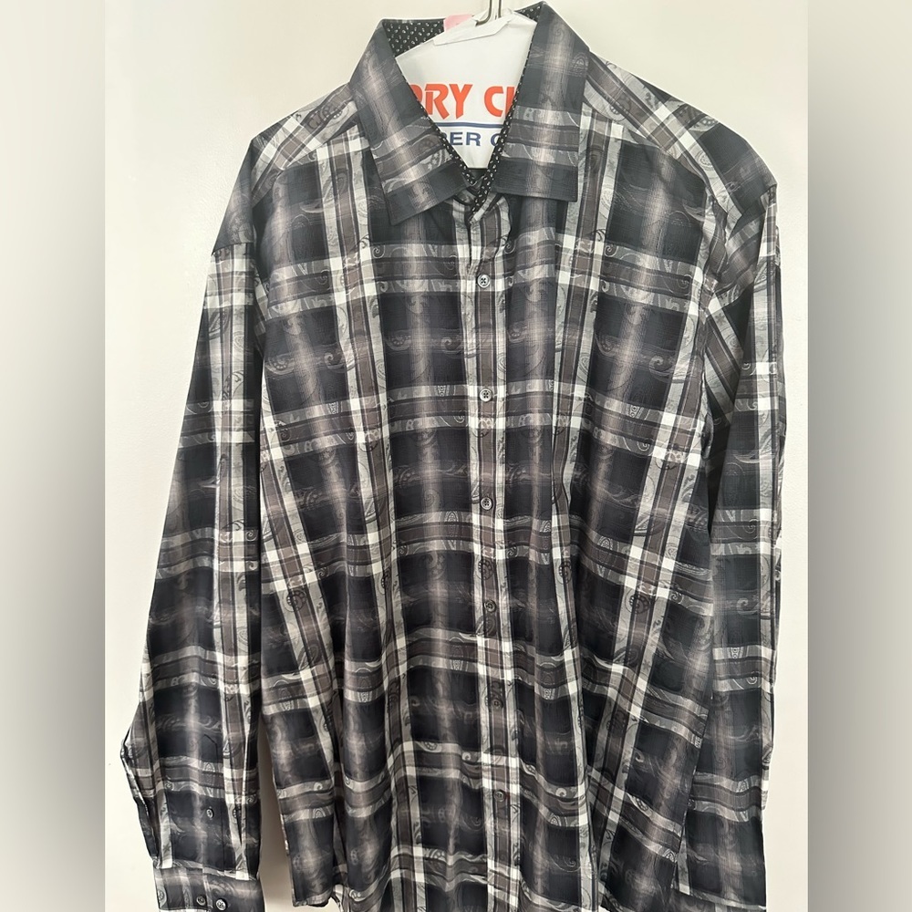 Bugatchi Men’s Casual Button Down Shirt - XL